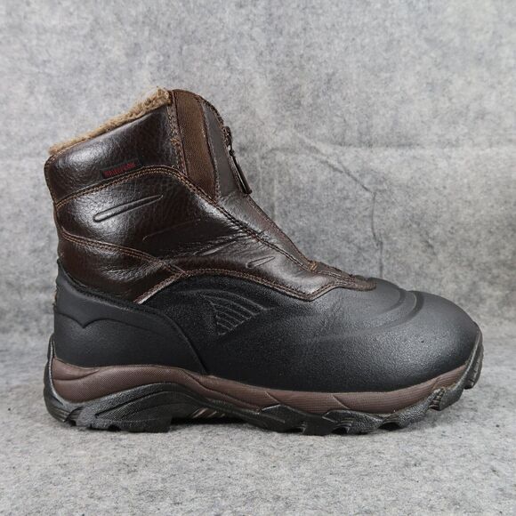 Coleman Shoes Men 9 Boots Winter Snow Insulated Leather Waterproof Anthony Brown - Picture 2 of 15